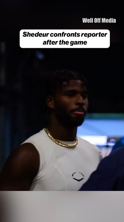 Browns QB Shedeur Sanders confronts reporter after game