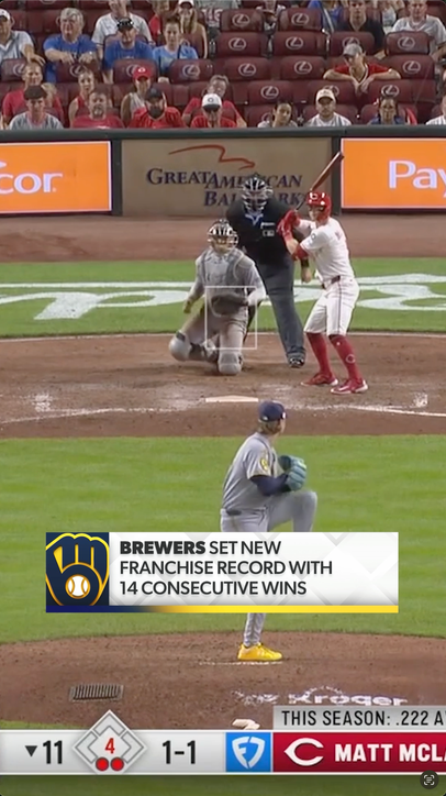 Brewers win their 14th straight game to set franchise record