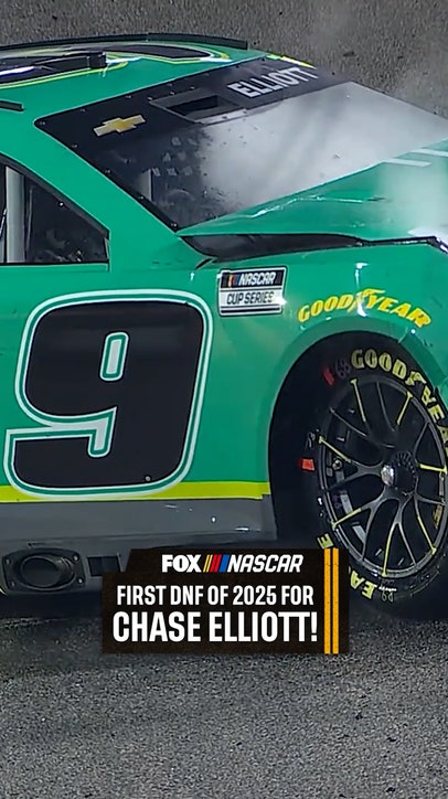 Contact from Kyle Busch leads to Chase Elliott’s first DNF of the year