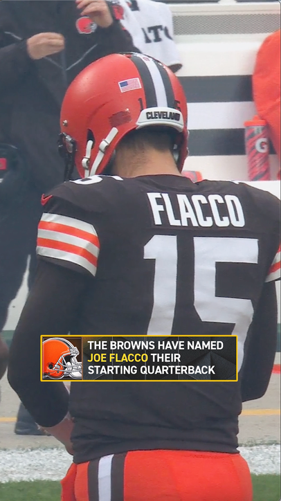 The Browns have named Joe Flacco their starting QB 🏈