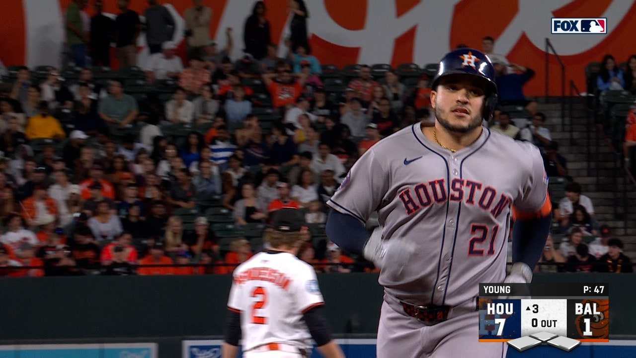 Yainer Diaz hits a two-run homer to extend Astros lead over Orioles