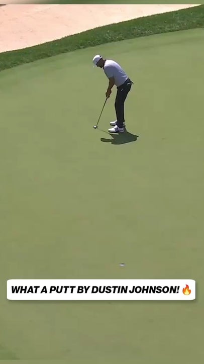 Dustin Johnson makes incredible putt 👏