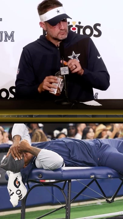 Brian Schottenheimer on Micah Parsons laying down during game 😳