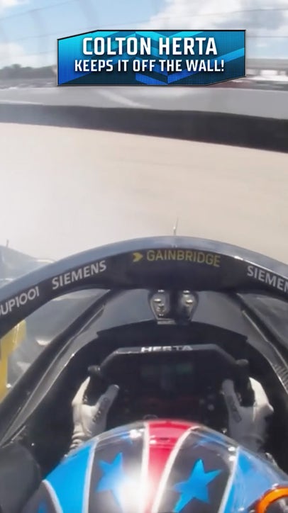 Colton Herta spins but makes save to avoid wall! 🤯