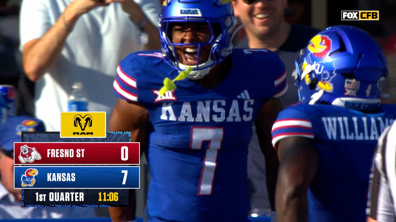 Jalon Daniels connects with Cam Pickett for a 21-yard TD, giving Kansas lead over Fresno State 