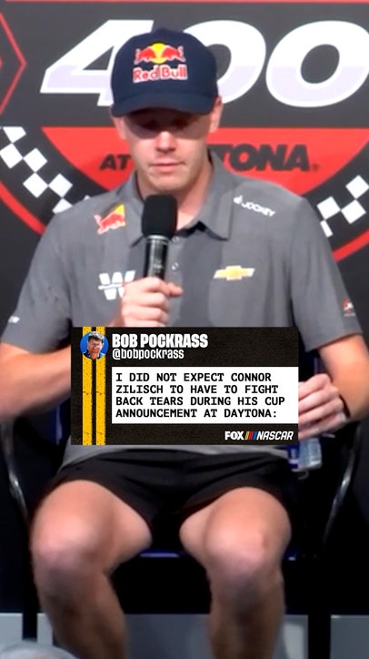 Connor Zilisch fights back tears during announcement to become a full-time Cup Series driver