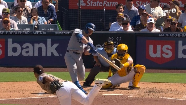 Dodgers' Dalton Rushing & Freddie Freeman hit home runs to spark five-run 7th inning vs. Padres