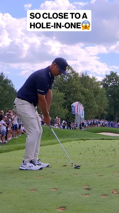 Paul Casey was this close to a hole-in-one 😱