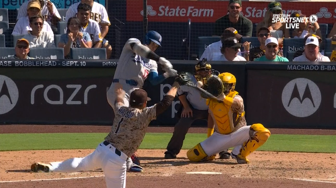 Dodgers' Shohei Ohtani smashes his 45th home run of the season vs. Padres