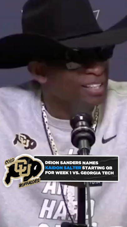 Deion Sanders names Kaidon Salter Colorado starting QB 👀