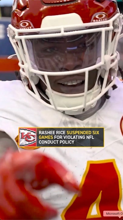 Chief's Rashee Rice to miss first six games for violating the NFL’s personal conduct policy 😬