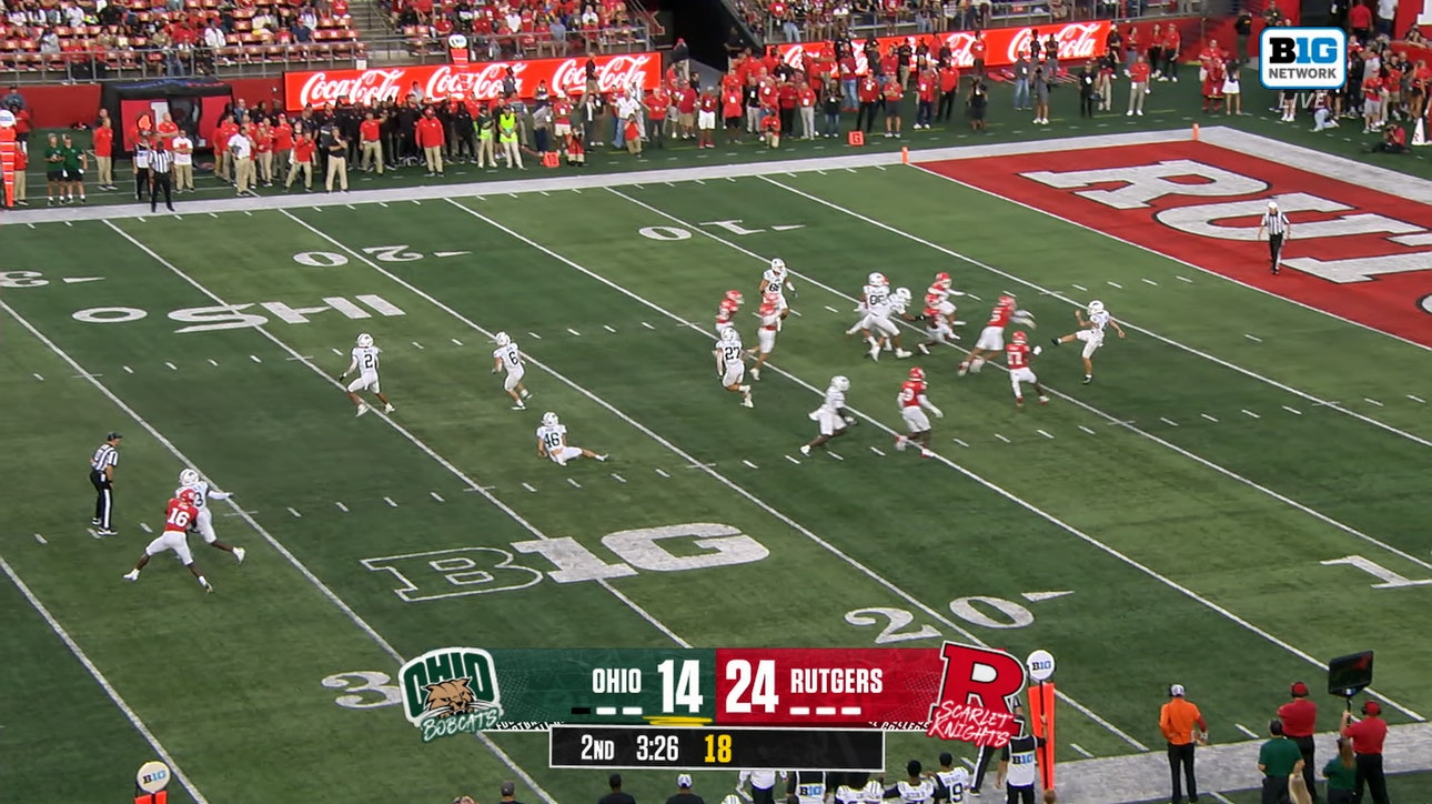 Rutgers blocks punt, Cam Miller recovers in end zone for TD, extending lead over Ohio