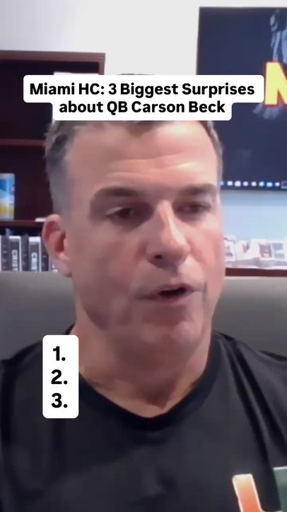 Carson Beck is impressing in Maimi 💪