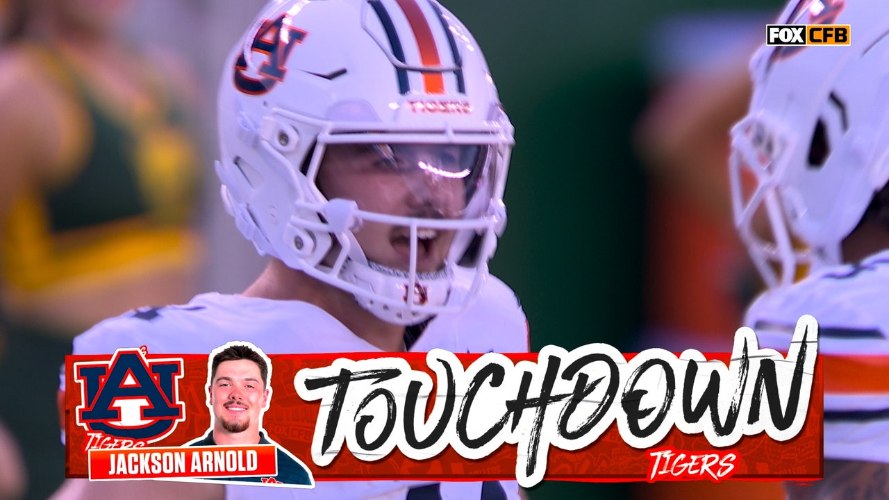 Auburn QB Jackson Arnold rushes for 24-yard TD, giving Tigers lead over Baylor
