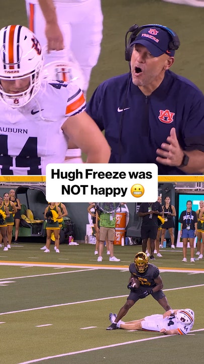 Hugh Freeze was not happy with this penalty for Auburn