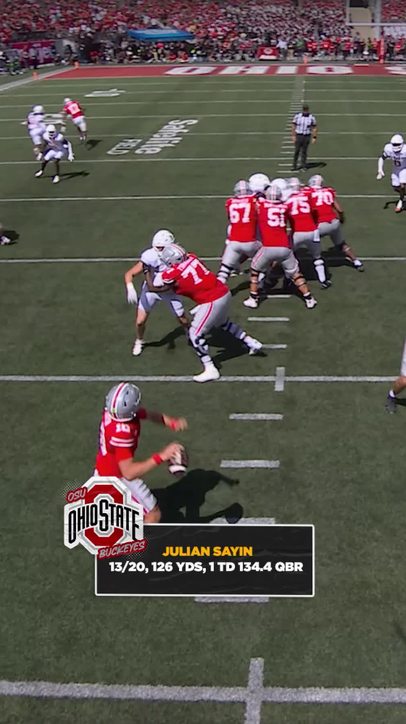Julian Sayin led OSU to their first win this season 🔥