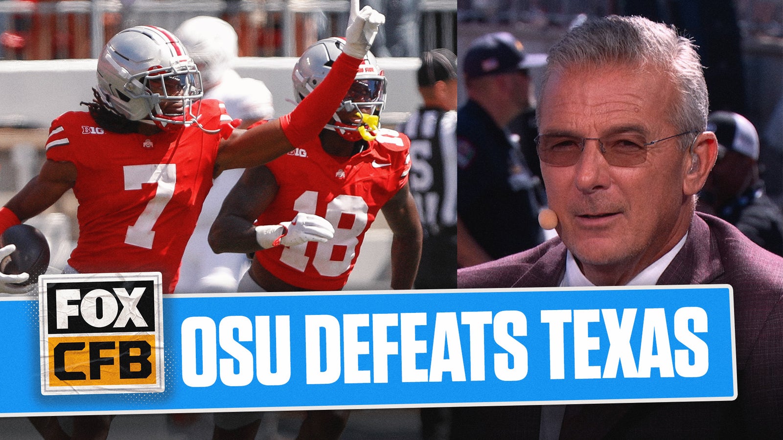 Urban Meyer reacts to Ohio State defeating No. 1 Texas in Week 1 