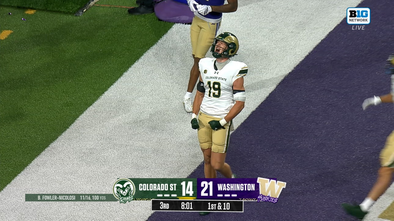 Brayden Fowler-Nicolosi hits Jaxxon Warren for the 27-yard Colorado State TD