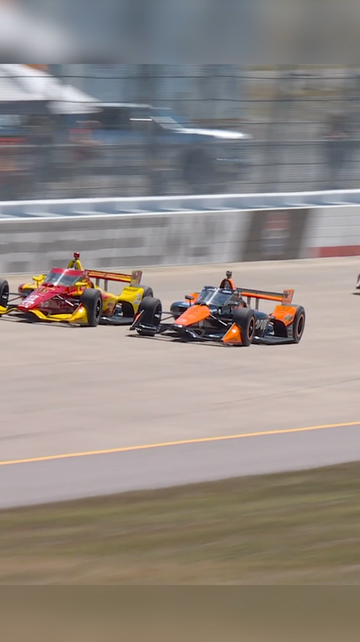 Pato O'Ward & Alex Palou battling it out at Nashville Superspeedway 🏎️