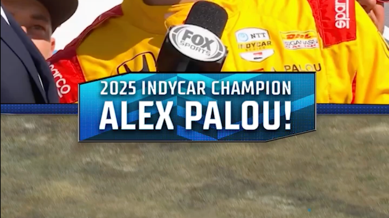 Your 2025 NTT INDYCAR Series Champion Alex Palou has a new ring and (heavy) trophy!