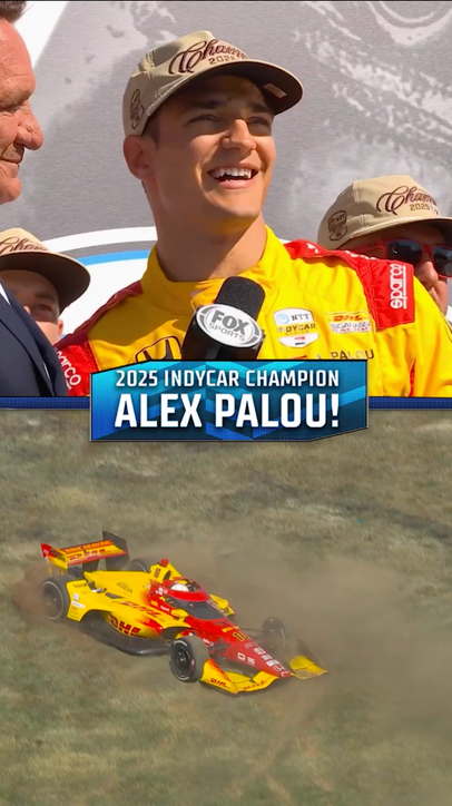 Your 2025 NTT INDYCAR Series Champion Alex Palou has a new ring and (heavy) trophy!