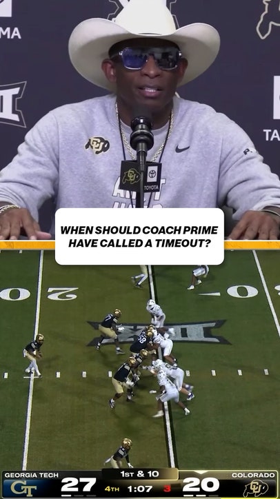 Coach Prime on saving his timeouts Week 1 🤔