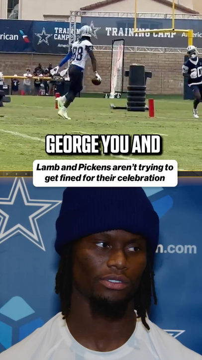 CeeDee Lamb & George Pickens hoping to dodge fines this season 💸😅