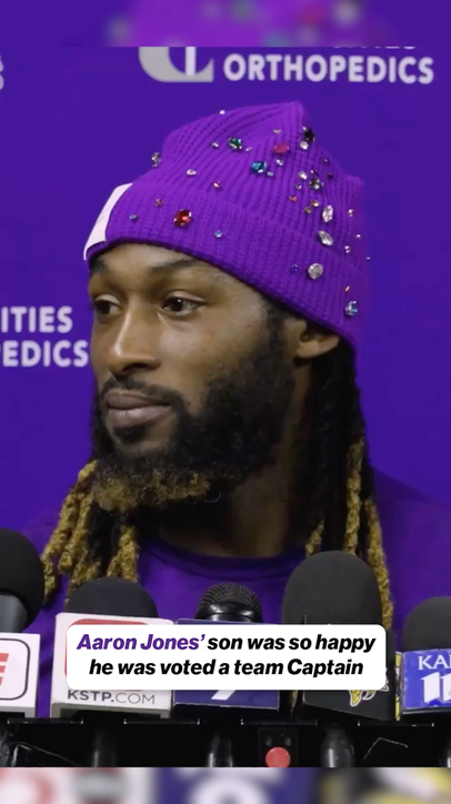 Aaron Jones says his son was overjoyed when he became Captain 👑🏈