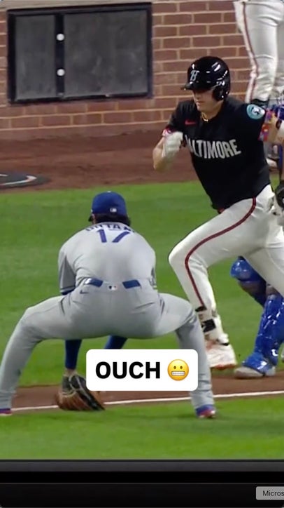 Shohei Ohtani makes the tag where it hurts most 😬