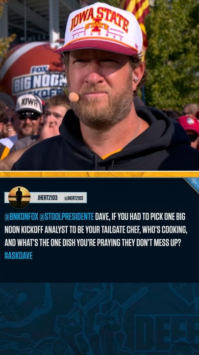 Portnoy chooses Bear to be his tailgate chef 🧑‍🍳 😂