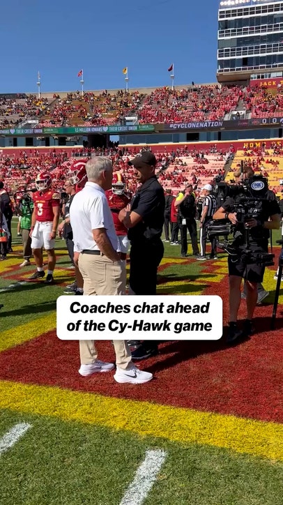 Getting ready for a rivalry game in Ames 👀