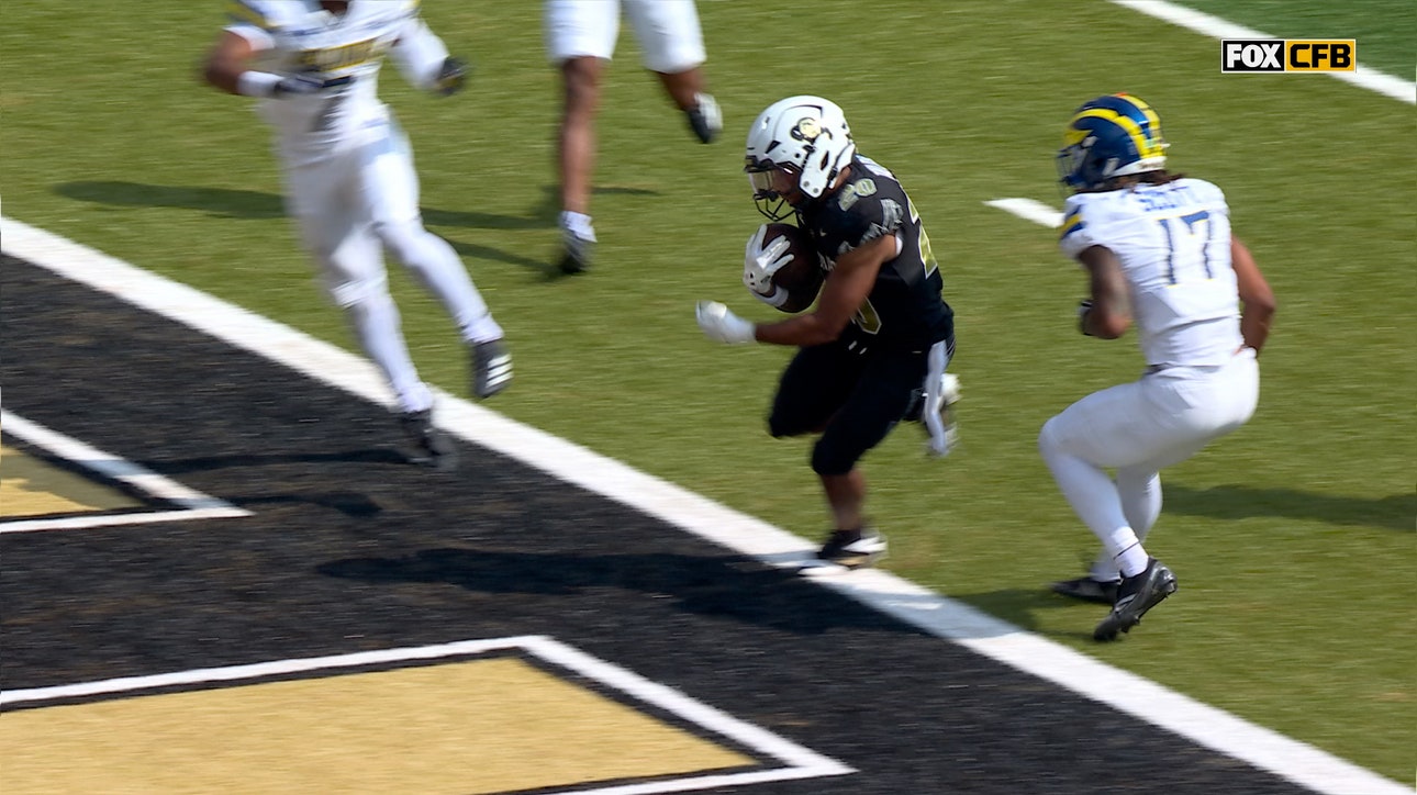 Ryan Staub throws a 21-yard TD to DeKalon Taylor, extending Colorado's lead over Delaware