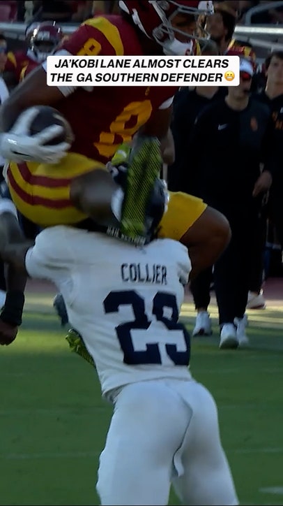 He ALMOST cleared the defender 🤯