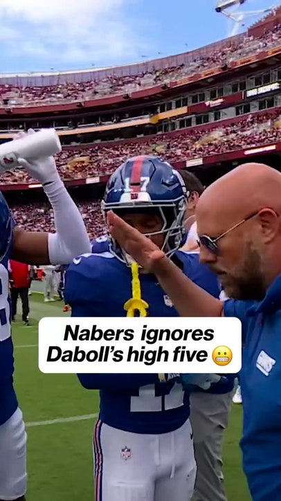 Nabers leaves his coach hanging 😳