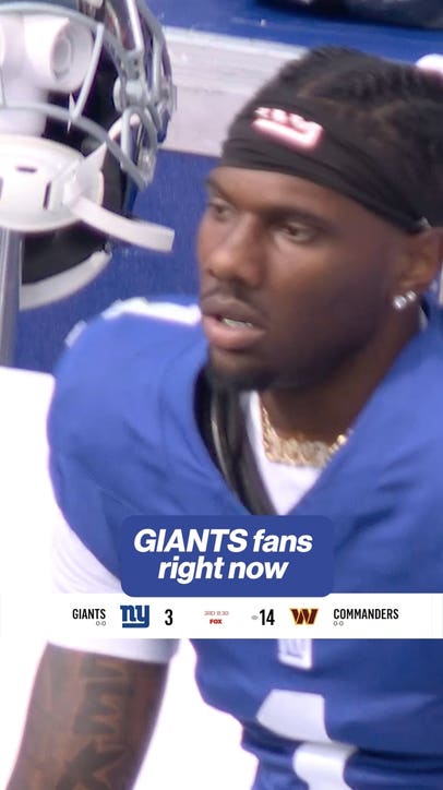 Malik Nabers face sums up the day for the Giants