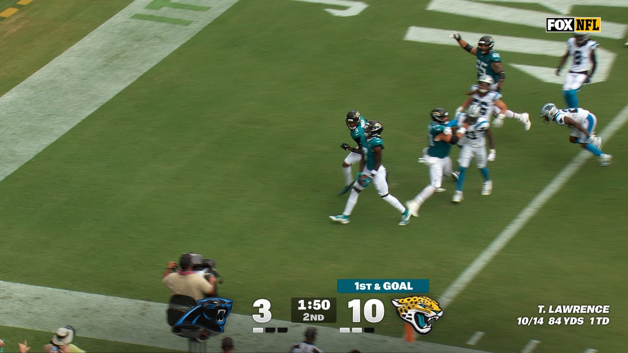 Jaguars' Brian Thomas Jr. rushes for a 9-yd TD, extending lead over Panthers | NFL Highlights