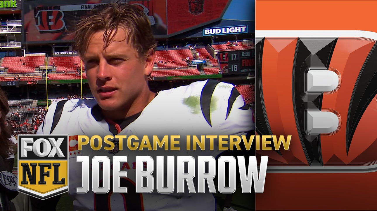 Joe Burrow on Bengals’ defense in win over Browns: "They stepped up today"