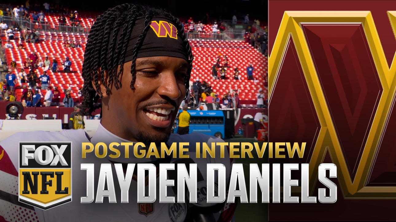 Commanders' Jayden Daniels happy with the win despite the team playing 'sloppy' vs. Giants