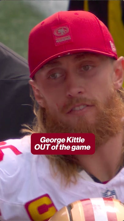 49ers' George Kittle out of the game with a hamstring injury
