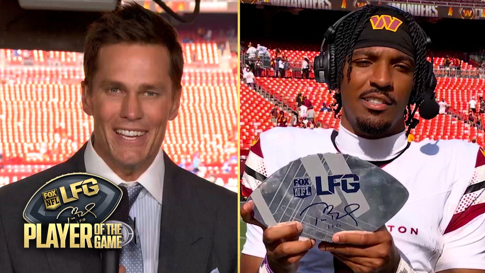 Jayden Daniels membawa pemain LFG Tom Brady dari permainan dalam kemenangan ‘Sloppy’ Jayden Daniels membawa pemain LFG Tom Brady dari permainan dalam kemenangan ‘Sloppy’