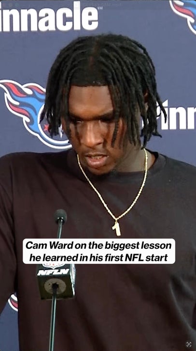 Cam Ward on his first NFL start 👀 #Titans #NFL