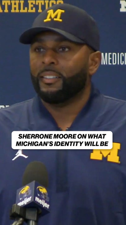 Sherrone Moore on what he sees Michigan's identity becoming as the season progresses