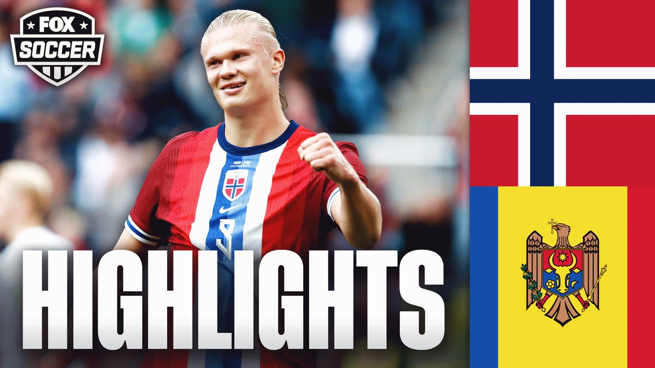 Erling Haaland scores 5 GOALS in Norway's win vs. Moldova | UEFA World Cup Qualifying | FOX SOCCER