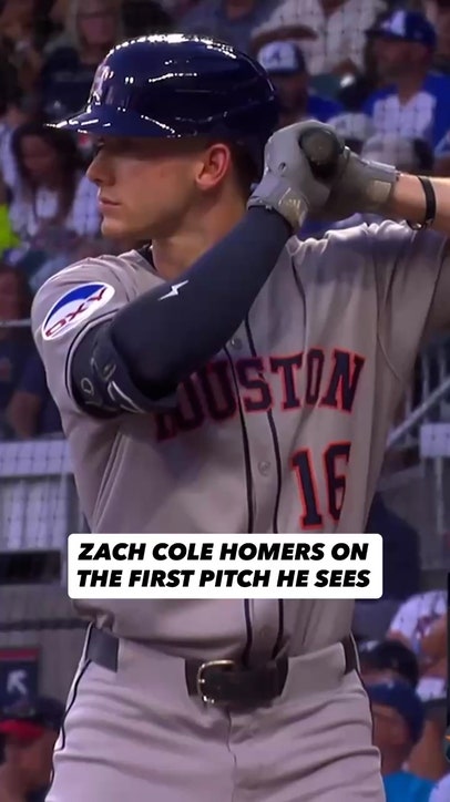 Zach Cole homers on the first pitch he sees in the Majors! 👏