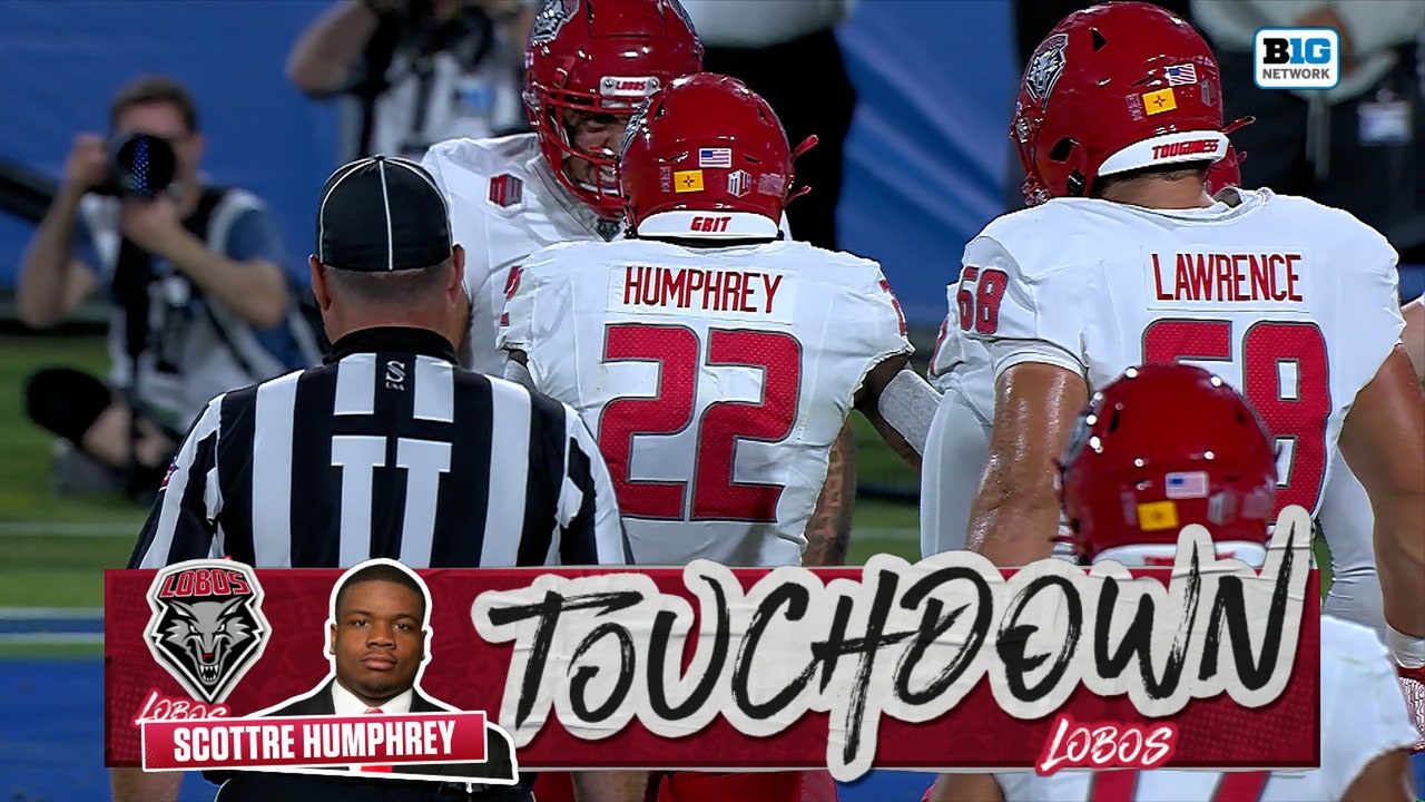 Scottre Humphrey punches in a TD, giving New Mexico lead over UCLA