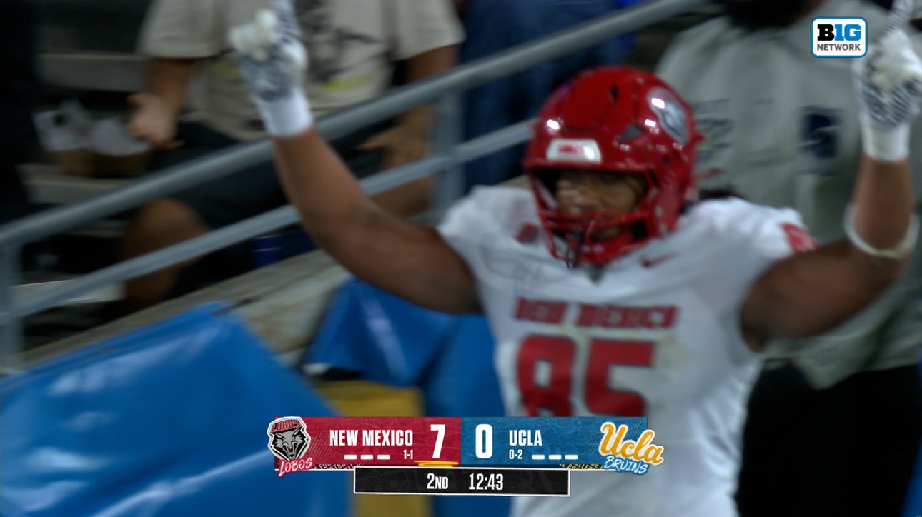 Jack Layne finds Simon Mapa for TD, extending New Mexico's lead over UCLA