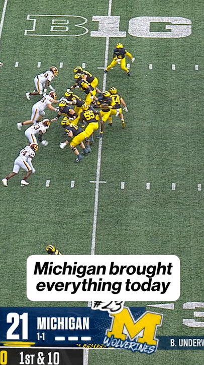 Michigan unleashes everything today, including a trick play 😱💣