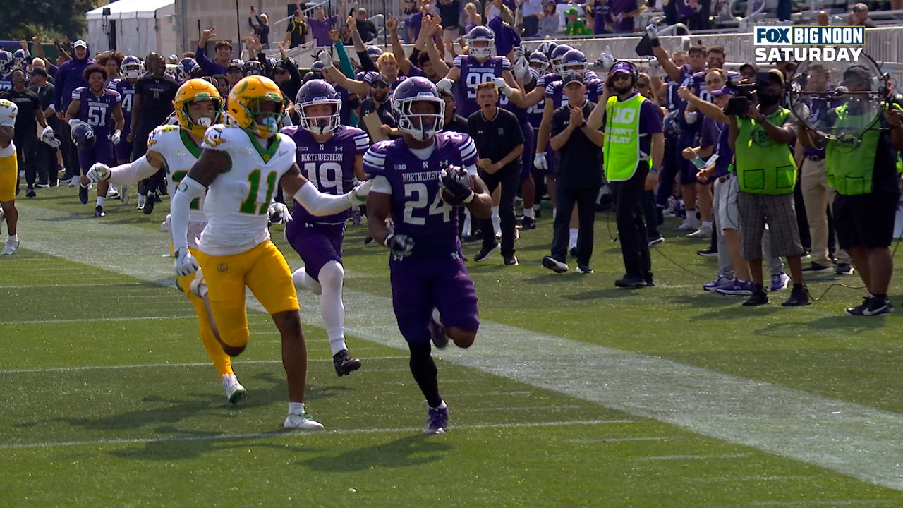 Northwestern' Dashun Reeder goes the distance on 79-Yard run to End Zone