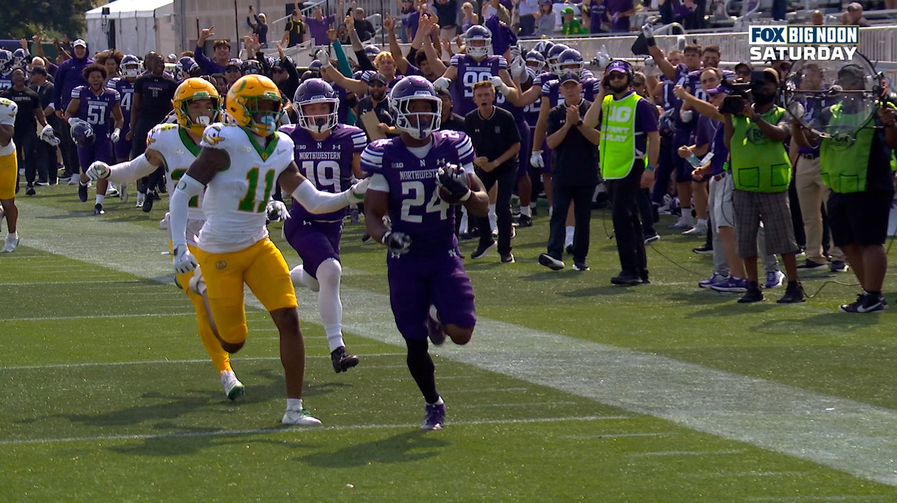Northwestern' Dashun Reeder goes the distance on 79-Yard run to End Zone