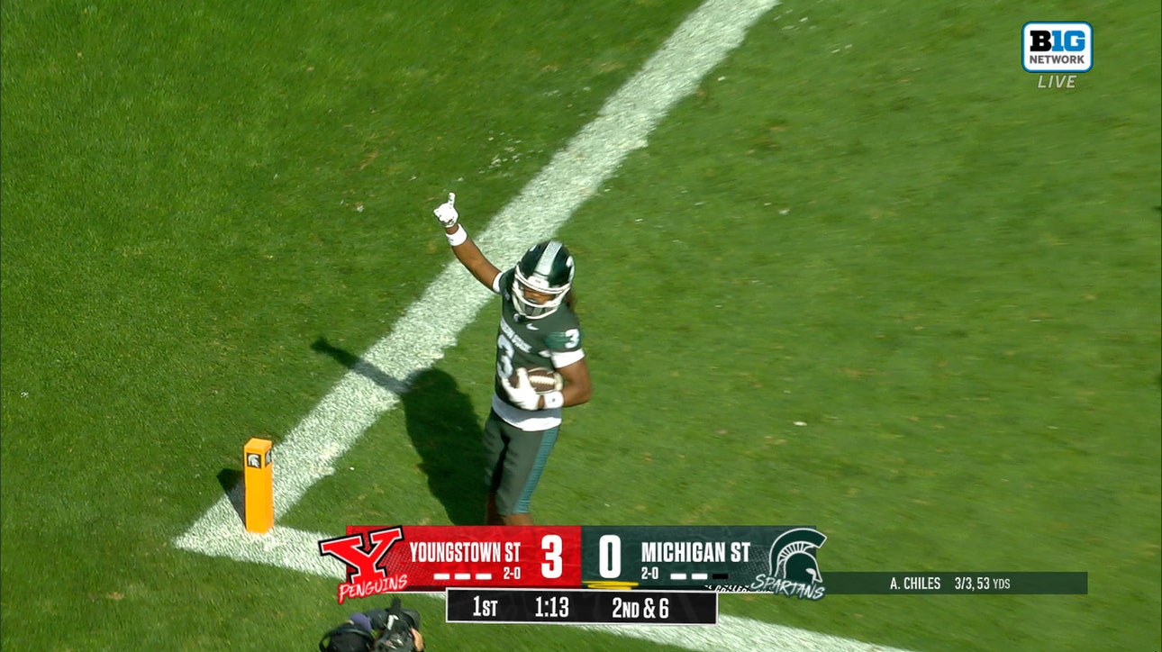 Rodney Bullard's 9-yard TD run gives Michigan State the lead over Youngstown State